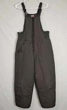 New Moves Child Youth 14 1/2 Unisex Black Snow Bibs Vintage